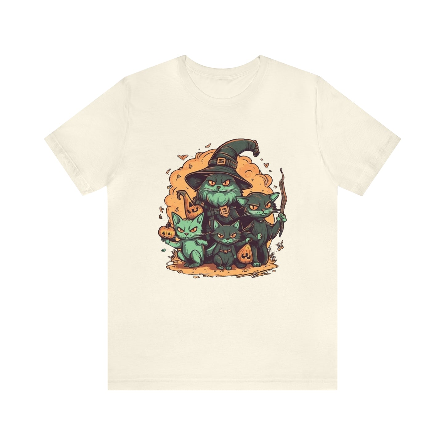 Witch Cats Vintage - Unisex Jersey Short Sleeve Tee