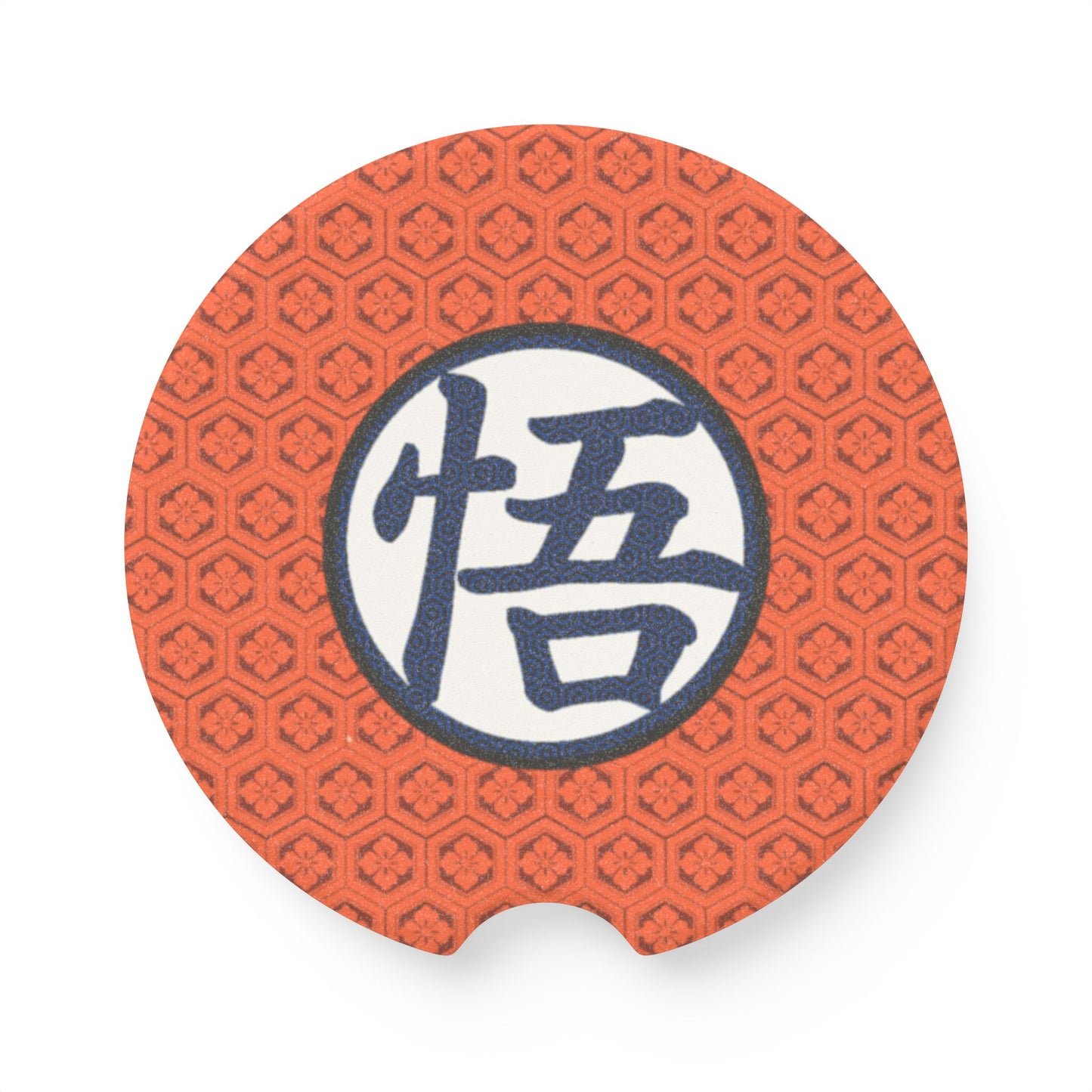 Goku Kanji - Soapstone Car Coaster - Personalized Auto Accessory, Unique Gift for Car Lovers, Home Décor, Holiday Gifts, Coasters for Cars