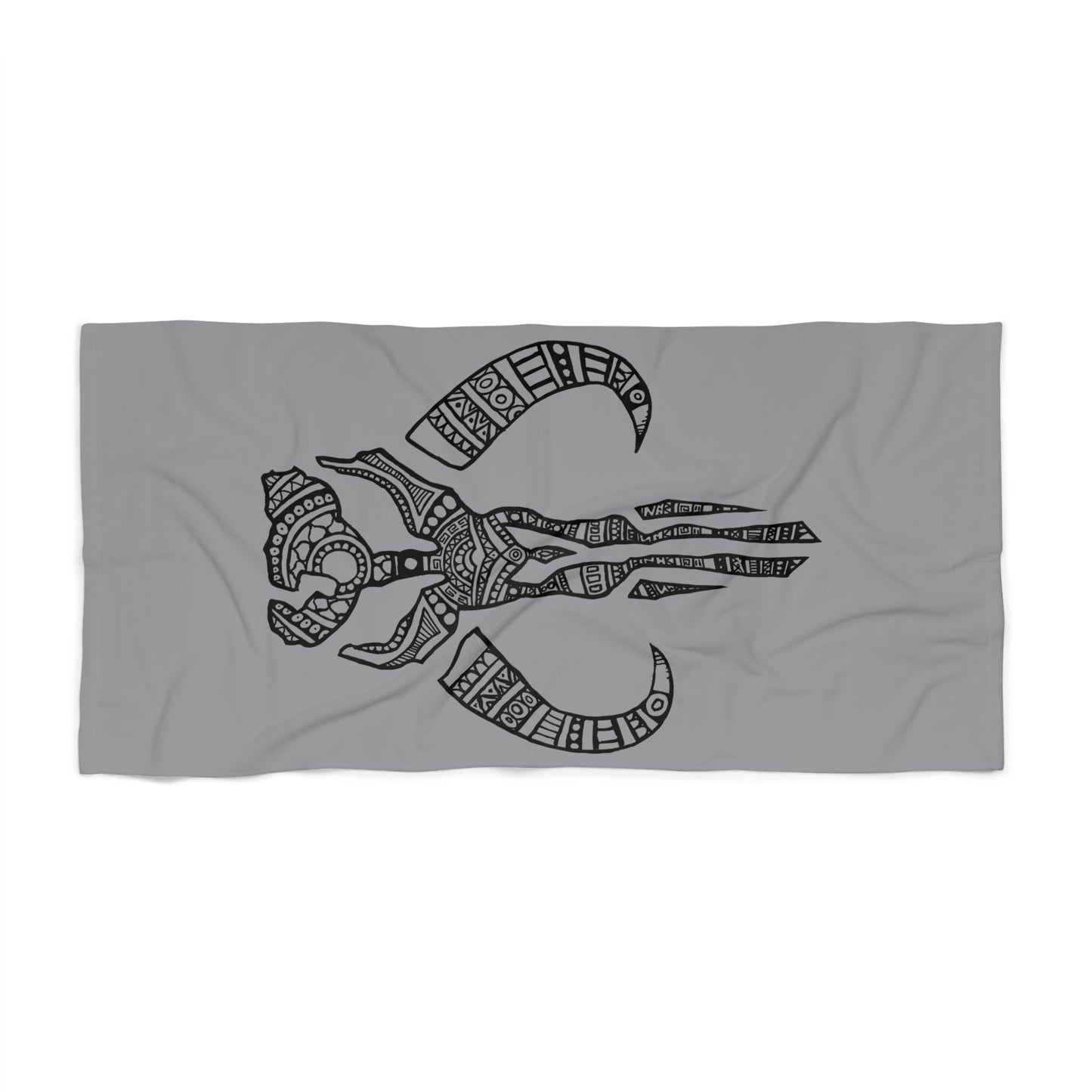 Decorative Mythosaur Skull - Beach Towel