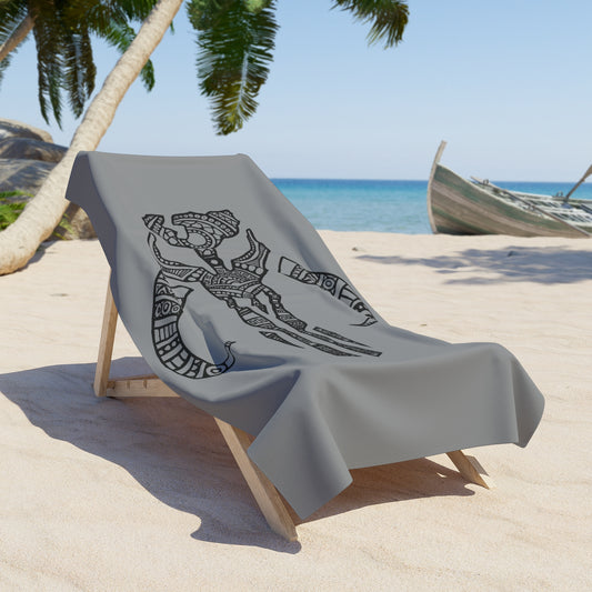 Decorative Mythosaur Skull - Beach Towel