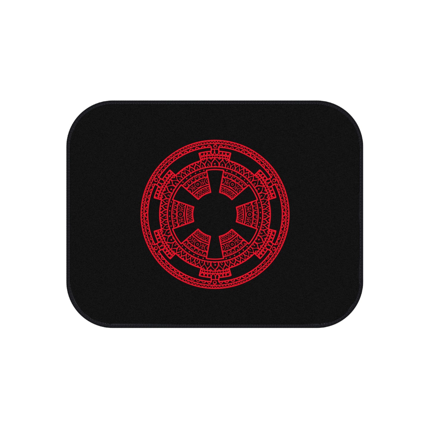 Red Imperial Cog Mandala - Car Mats (Set of 4)