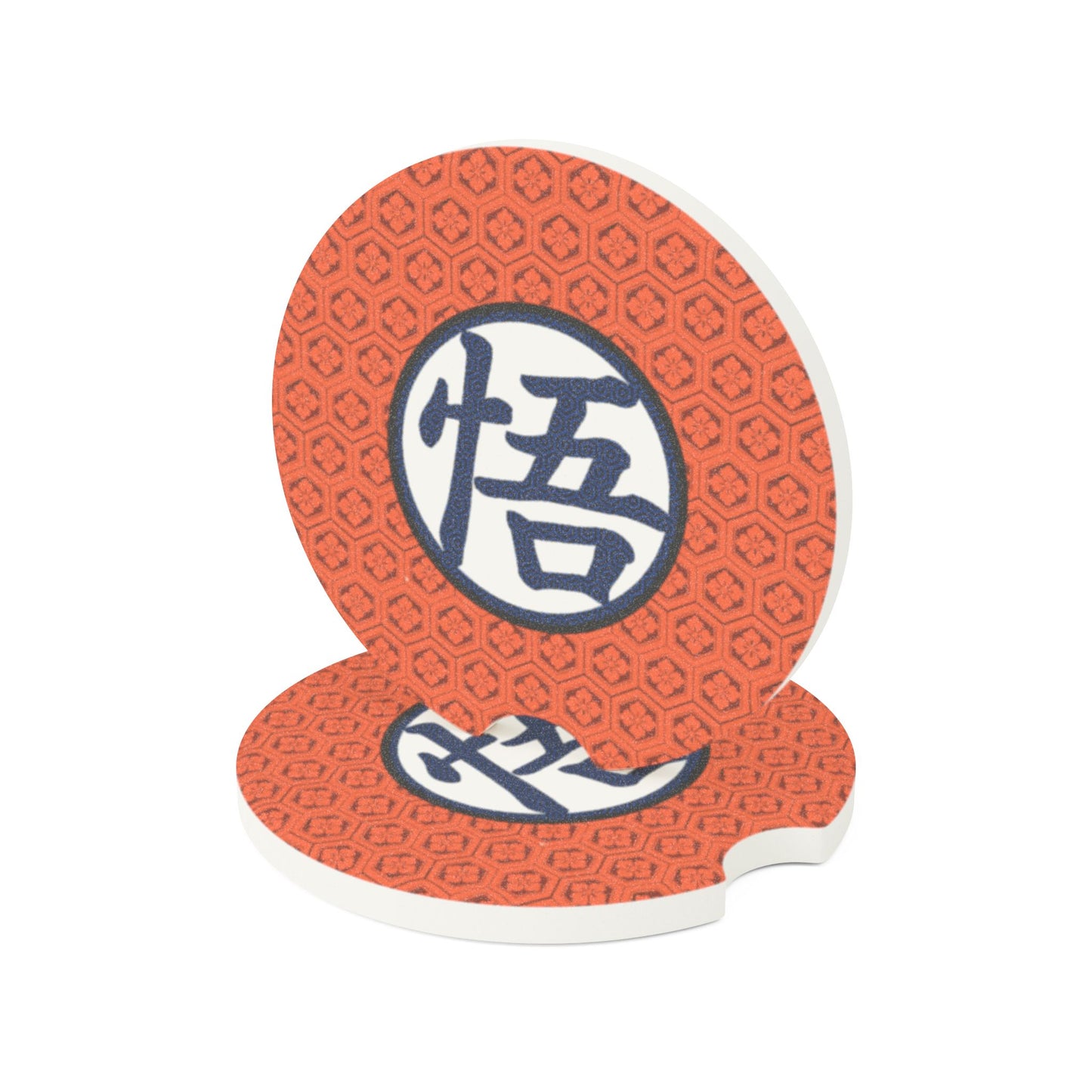 Goku Kanji - Soapstone Car Coaster - Personalized Auto Accessory, Unique Gift for Car Lovers, Home Décor, Holiday Gifts, Coasters for Cars