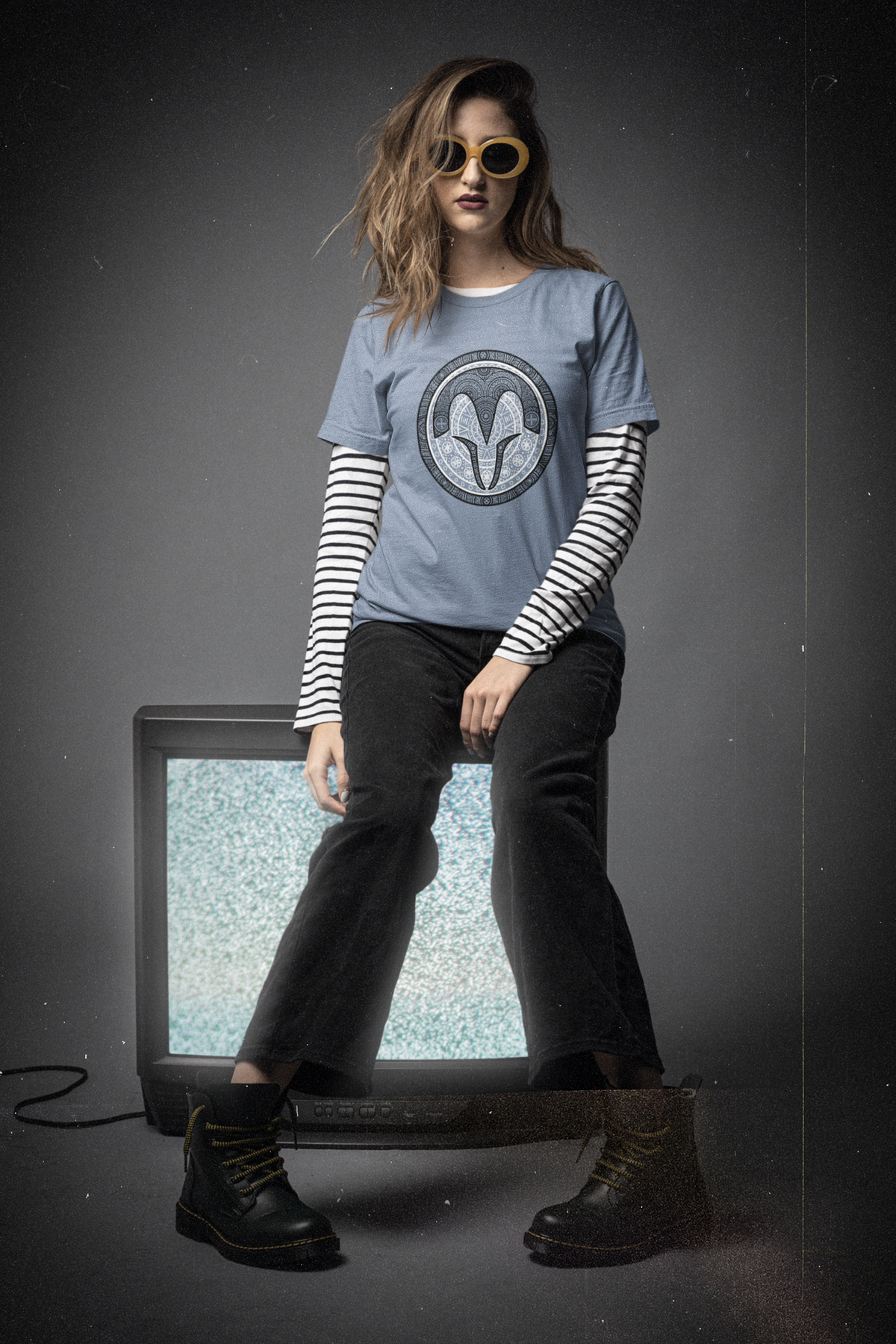 Night Owl Tee — Mandalorian mandala