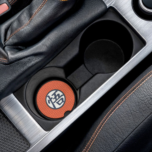 Goku Kanji - Soapstone Car Coaster - Personalized Auto Accessory, Unique Gift for Car Lovers, Home Décor, Holiday Gifts, Coasters for Cars