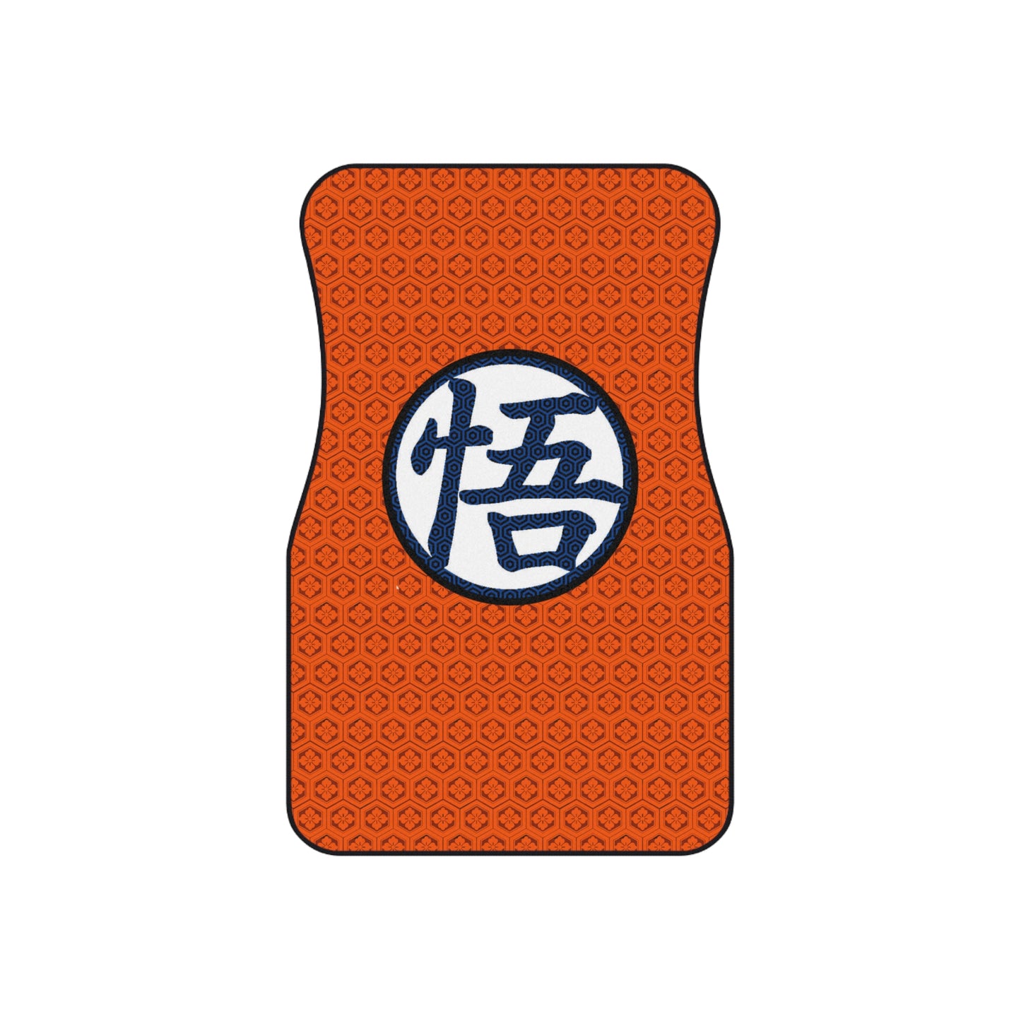 Goku Kanji Orange Car Mats | Front Floor Mats