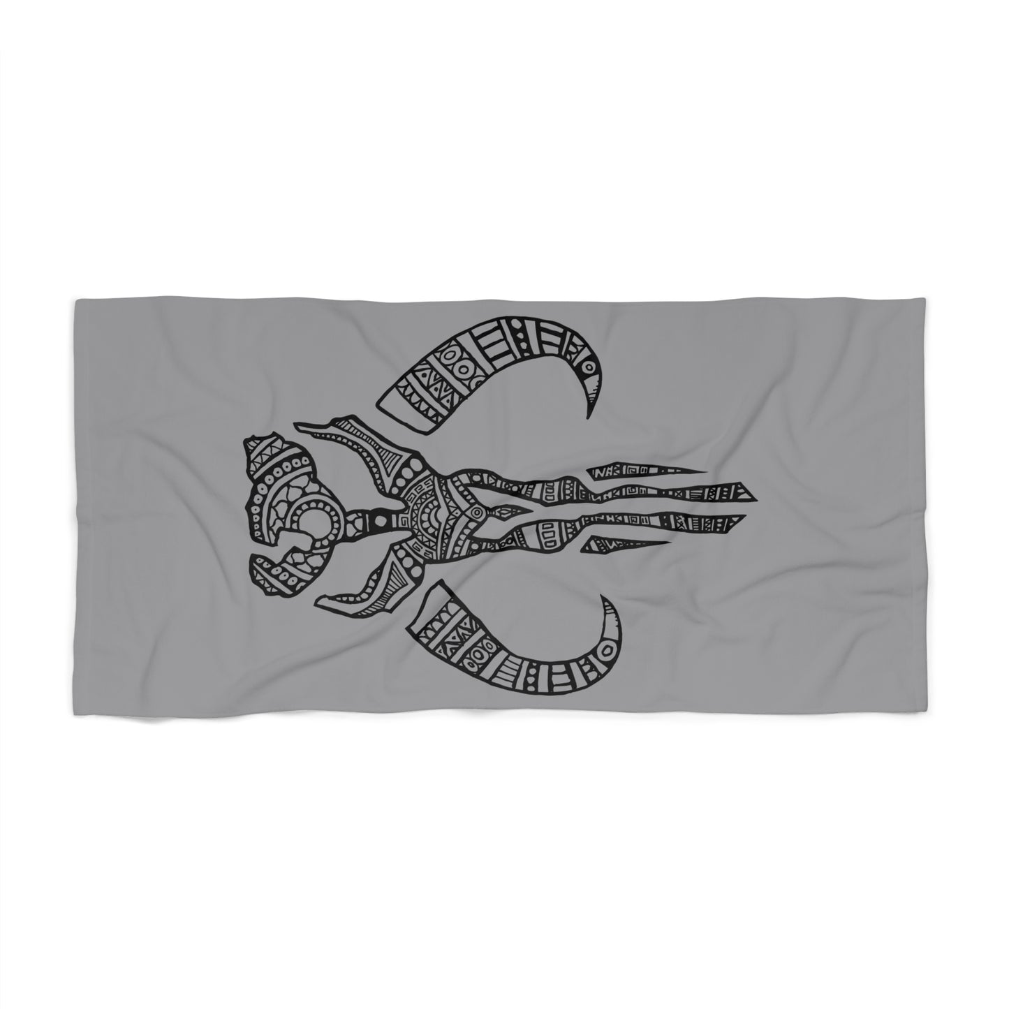 Decorative Mythosaur Skull - Beach Towel