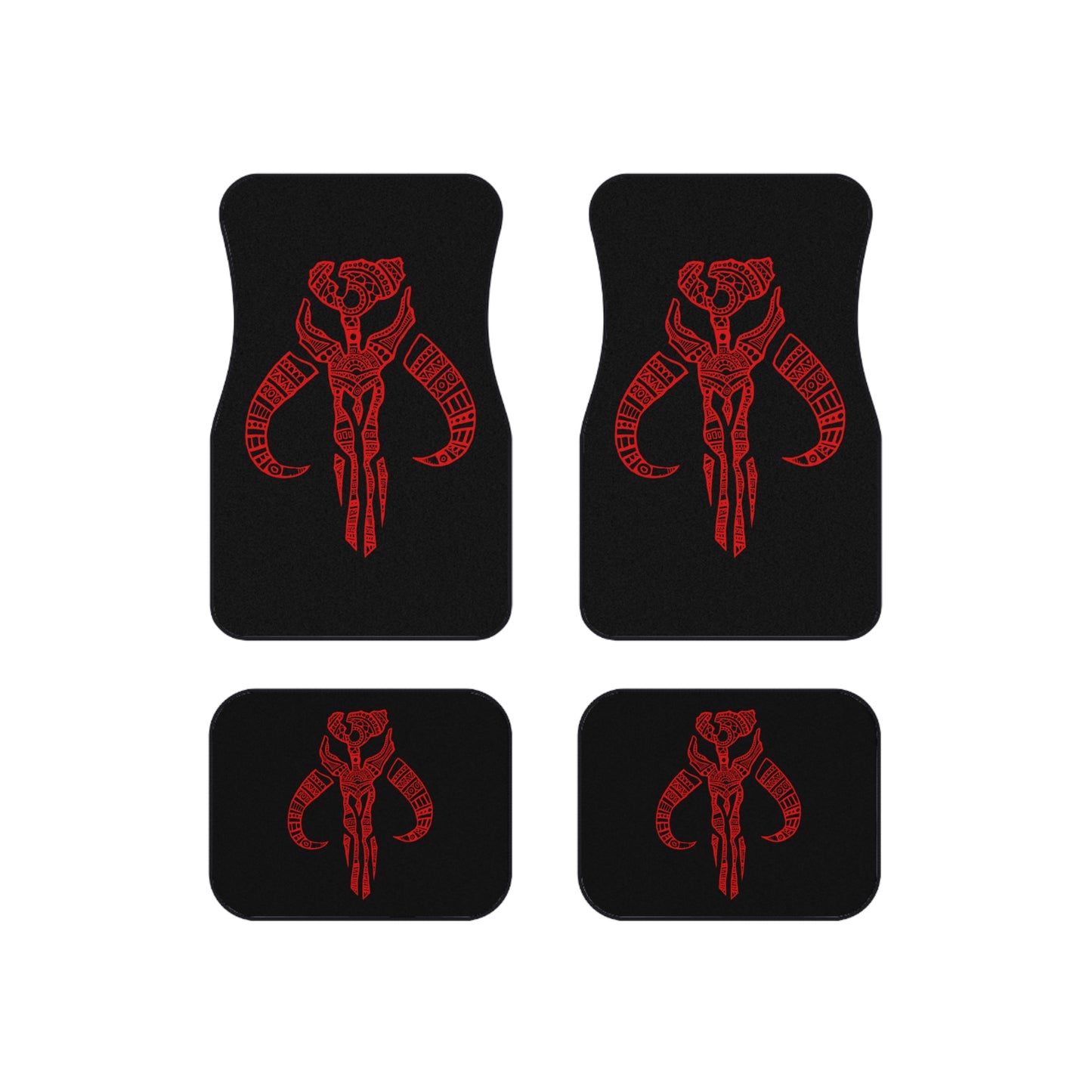 Decorative Mythosaur_red - Custom Car Mats (Set of 4) - Unique Red Design for Automotive Aficionados, Perfect for Gifts, Stylish Floor Mats