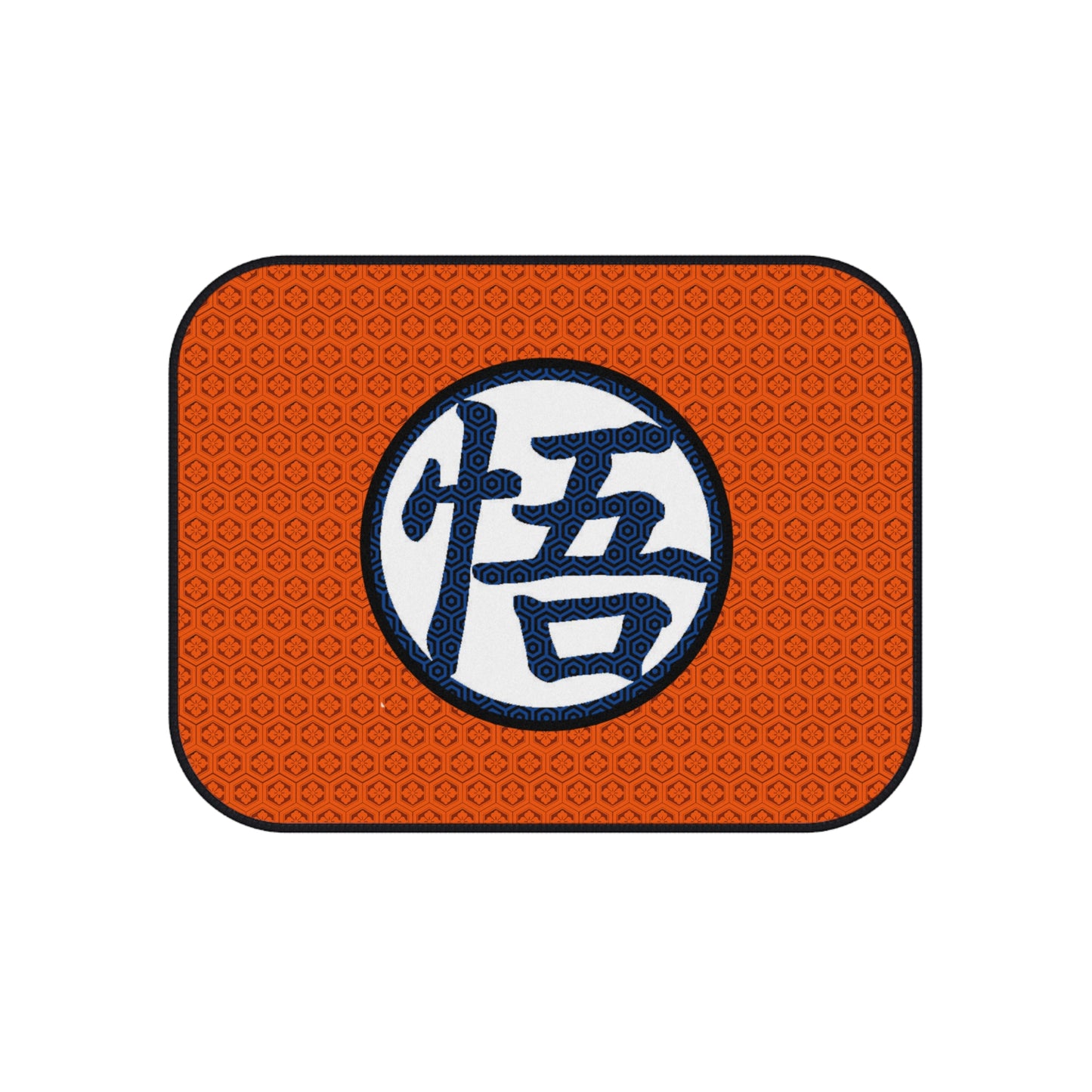 Goku Kanji - Car Mats Set - Perfect for Fans, Unique Auto Decor, Gift Idea for Car Enthusiasts, Fun Car Accessories, Dragonball Z Inspired