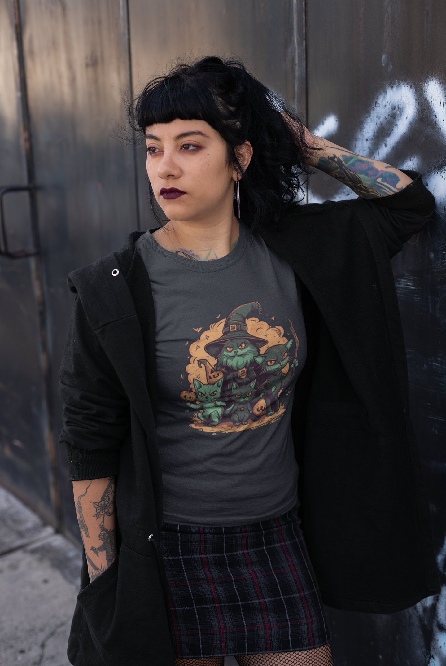 Witch Cats Vintage - Unisex Jersey Short Sleeve Tee